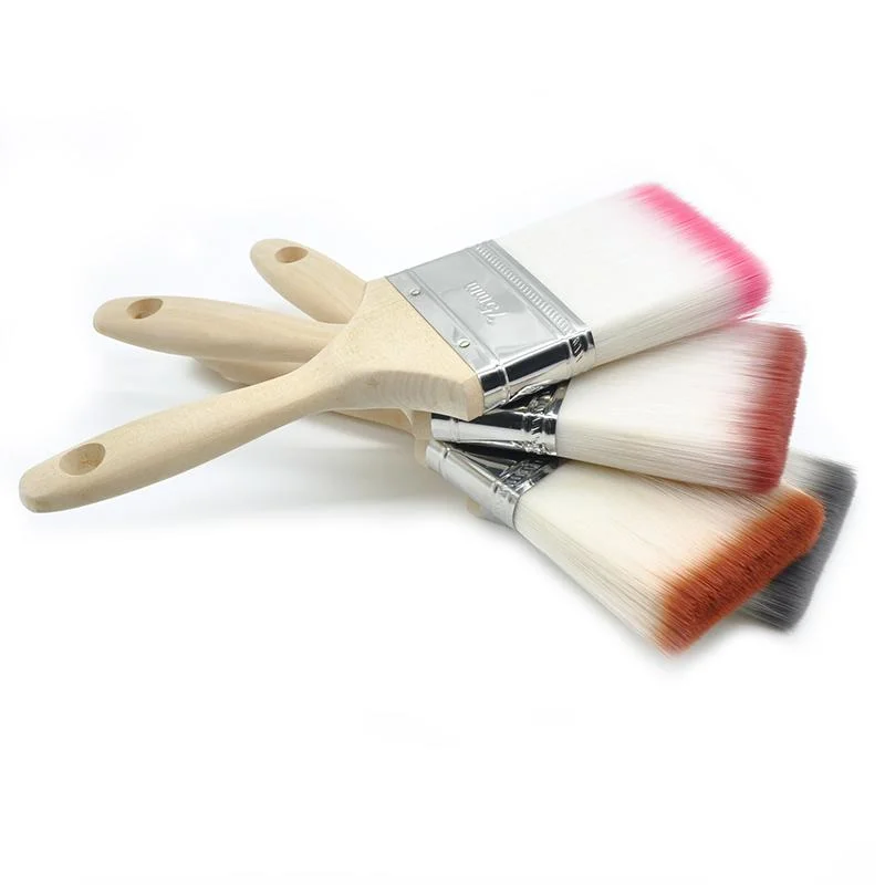 MSN Dual Colored Synthetic Filament Wooden Handle Paint Brush