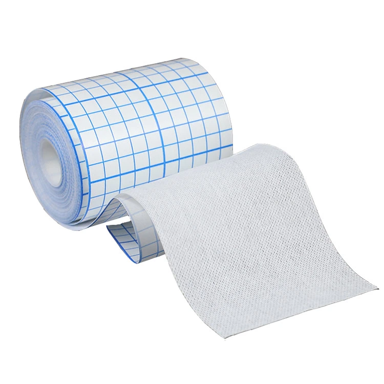 Waterproof Transparent Wound Dressings Non-Woven Fixation Medical Surgical Tape Roll