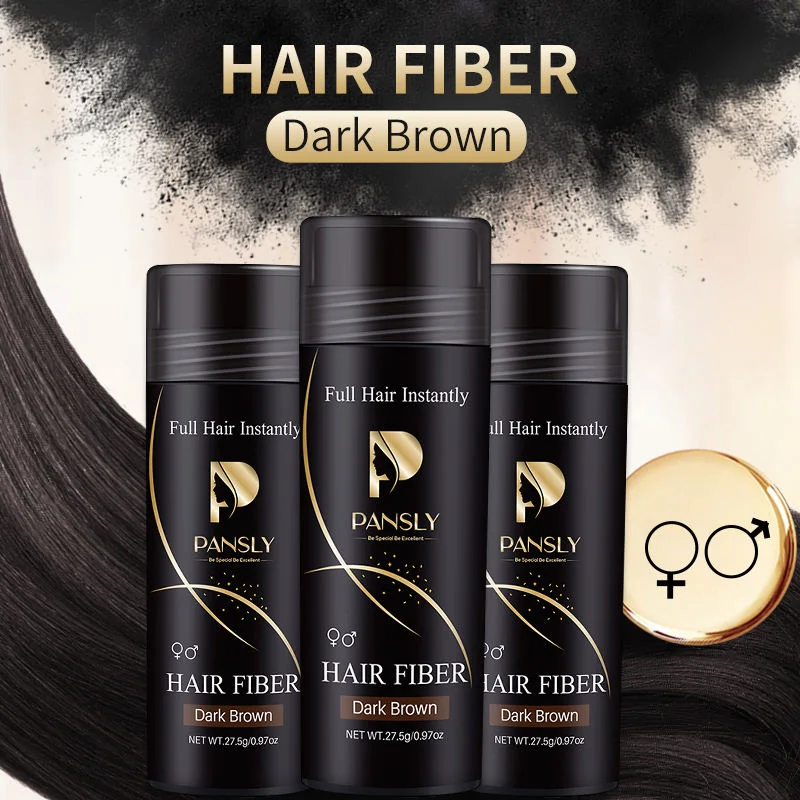 Instantly Thickening Hair Building Fibers Dark Brown Black Long Lasting Women Men Hair Powder