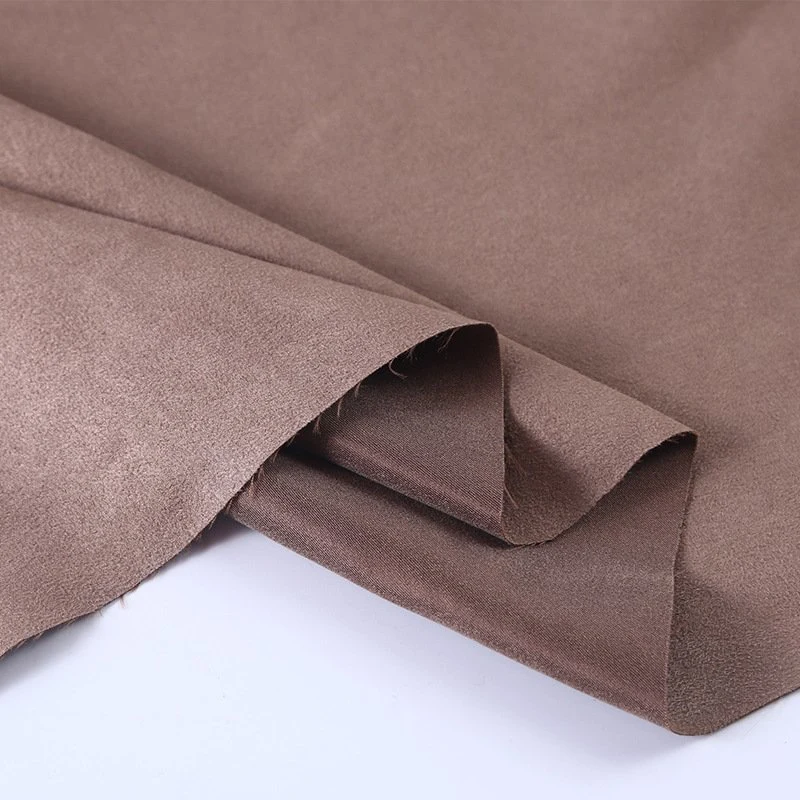 Polyester Woven Suede Fabric Weft Faux Suede for Garment