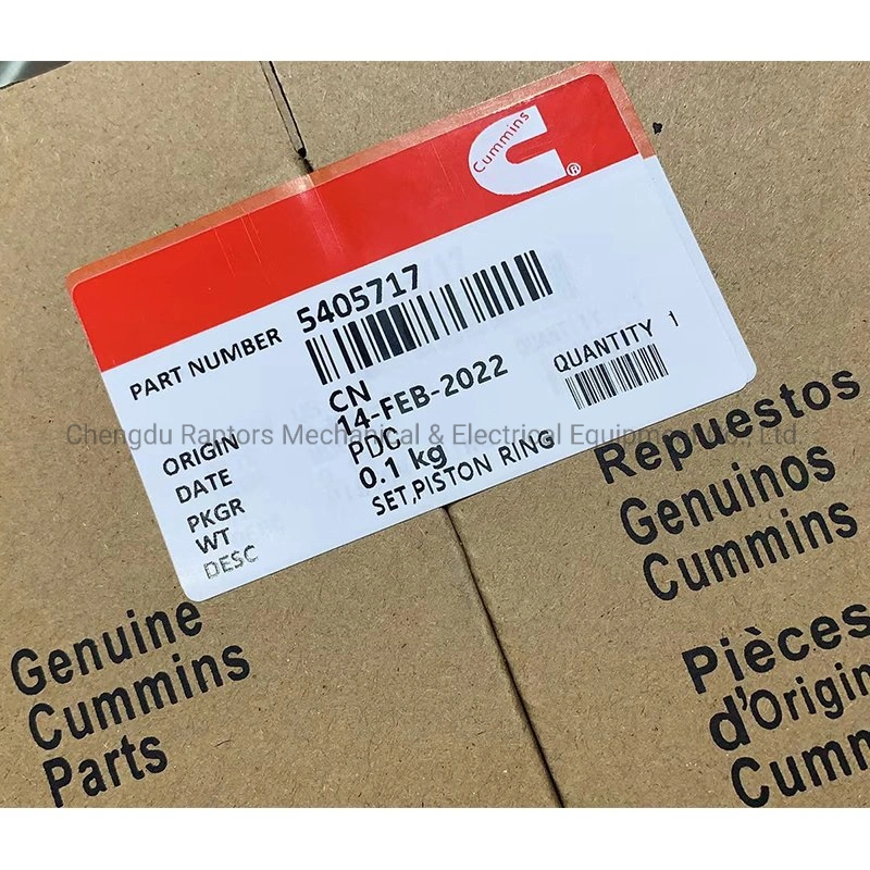 Cummins Engine Part Piston Ring Set 5405717/2869635/3681078 for Cummins Qsx15 Engine