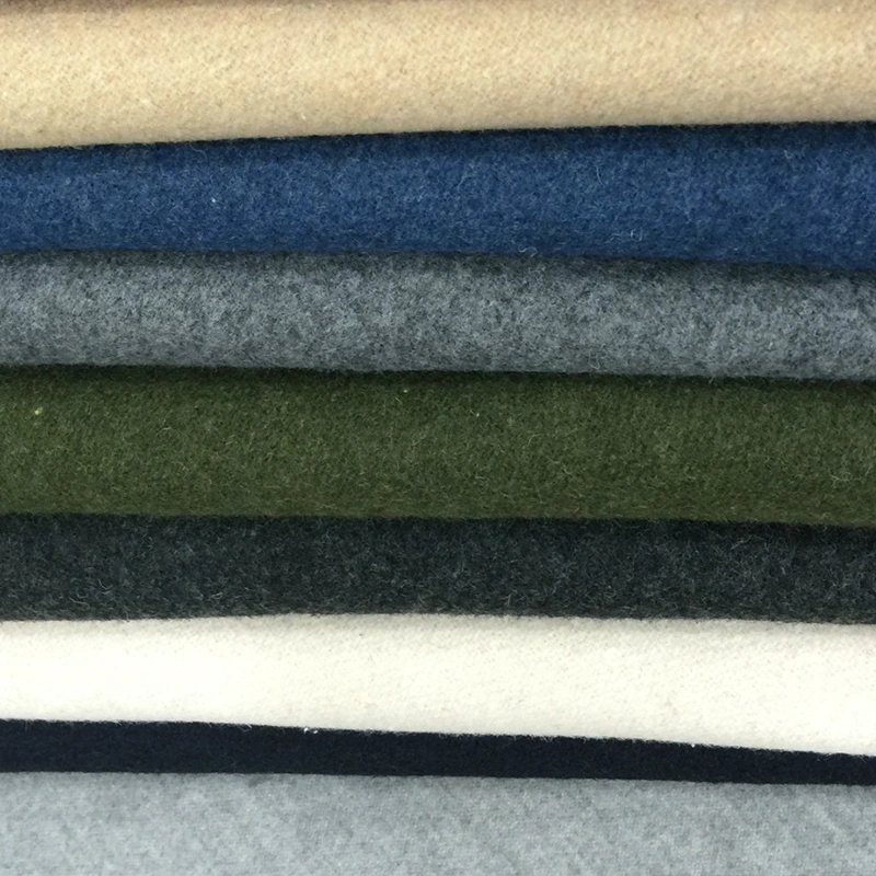 Fashionable Wholesale/Supplier China Natural Stretchable Soft Superfine Breathable Comfortable Splicing Woolen Melton Fabric