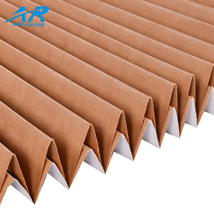 Folded Dry Type Cardboard Air Paint Filter Paper for Painting Room