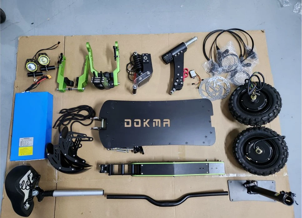 Dokma Electric Scooter D-Ninja 48V 1200W 18ah CKD Loose Parts E Scooter Lithium Battery Electric Accessory