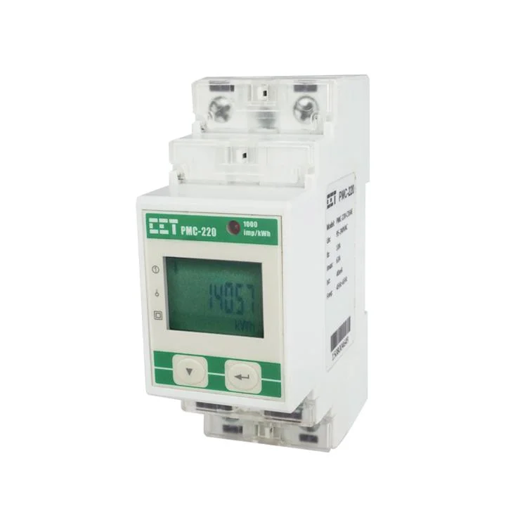 PMC-220 DIN Rail Self-Powered Single-Phase 63A Direct Input Multifunction Smart Meter for Current Watt-Hour Measurement with RS-485