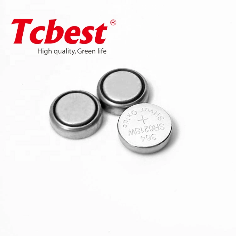 Factory Directly Supplpy CE/RoHS/SGS 1.55V Sr521 379 Silver Oxide Button Cell Battery for Watches/LED Lights