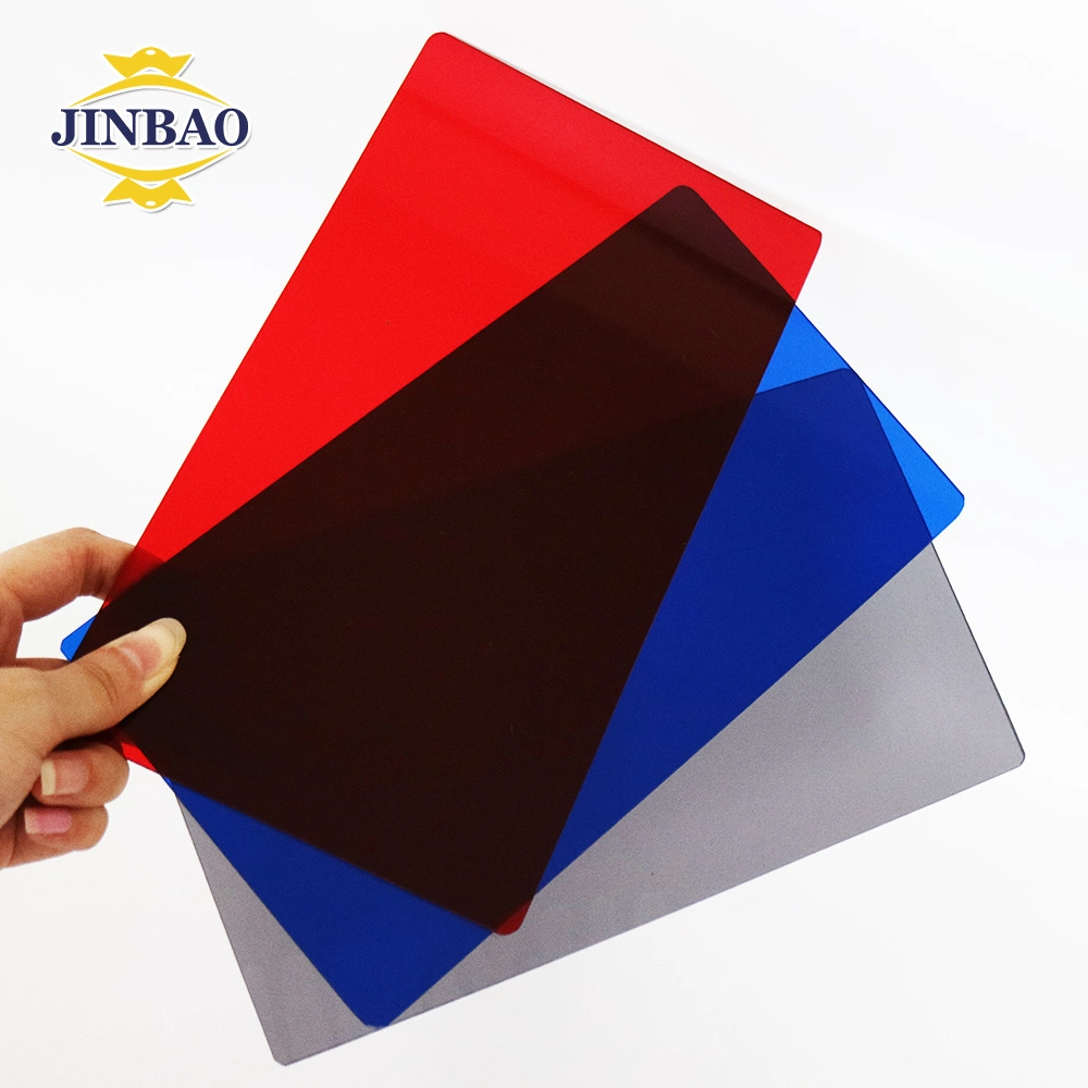 Jinbao PMMA Hoja de la piscina de acrílico de plástico de color de la junta de corte