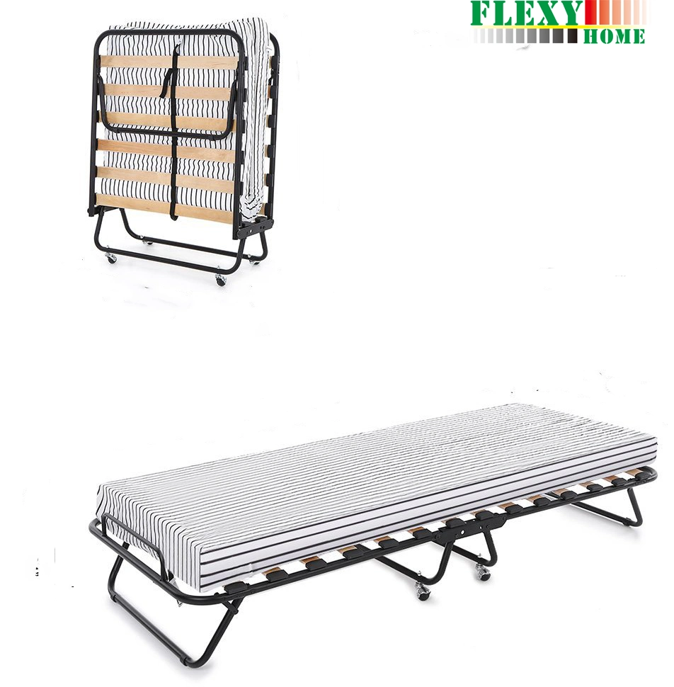 Single Metal Folding Guest Bed Hotel Extra Adding Bed