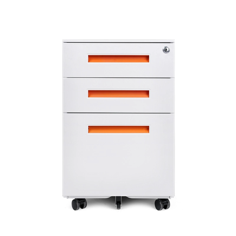 Office Furniture All Steel Lockable Mobile 3 Drawer Filing Cabinet Pedestal Filing Cabinet