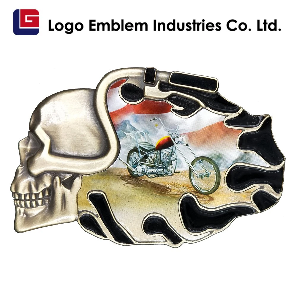 Adults Hole Puncher Logo Emblem or OEM Western Belt Buckle