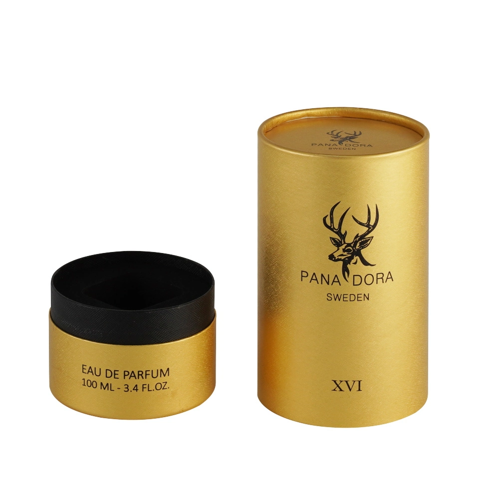 Custom Design Gift Empty Cylinder Packaging Round Cardboard Paper Tube Box for Perfume/Wine/Candle/Cosmetic/Jewelry