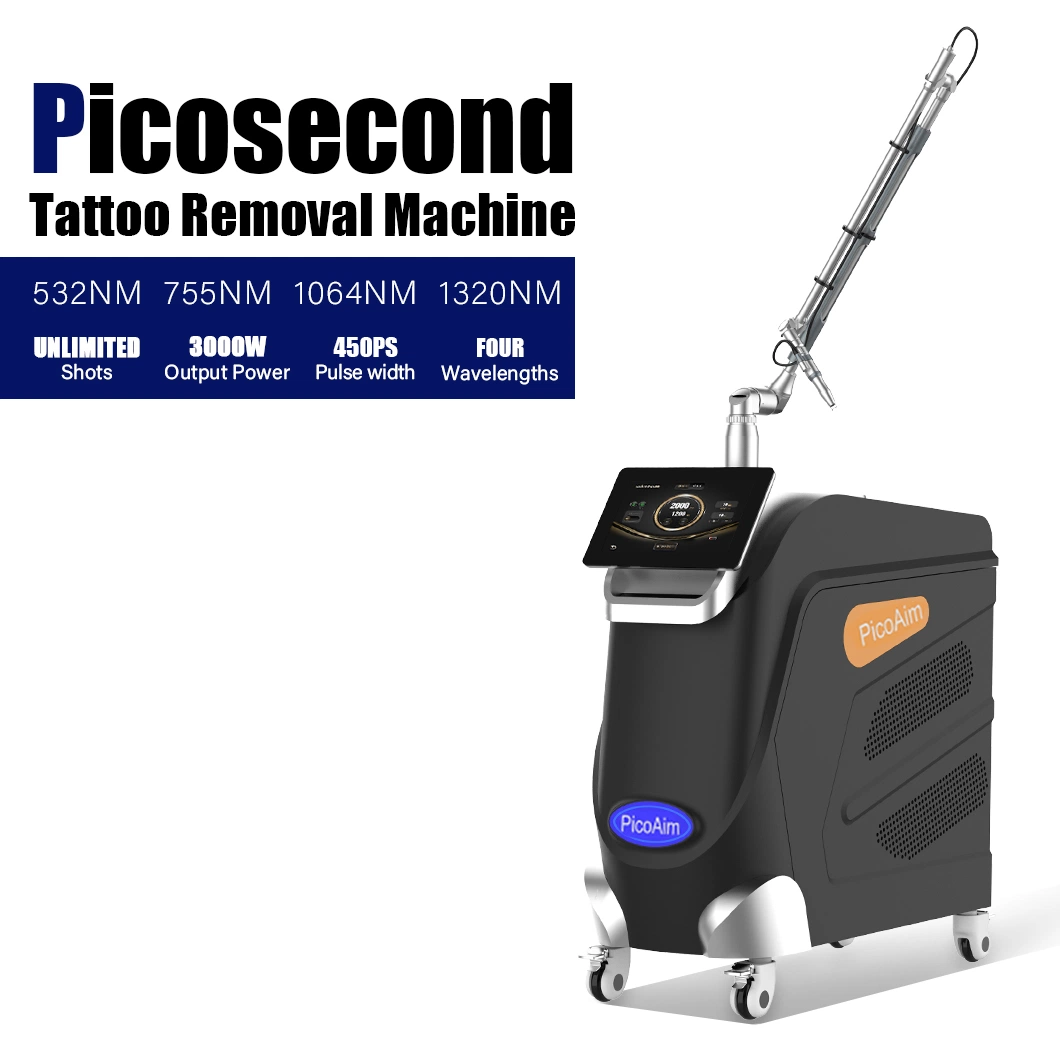 1500W Picolaser Q Switched ND YAG Picosecond Laser Removal Tattoo Beauty