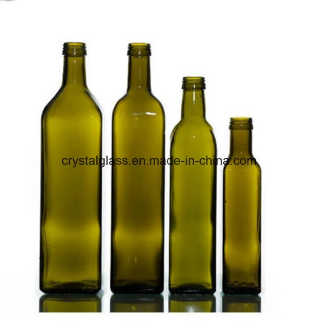 Tawny Round 100ml 250ml 500ml 750ml Olive Oil Spice Glass Bottle Set