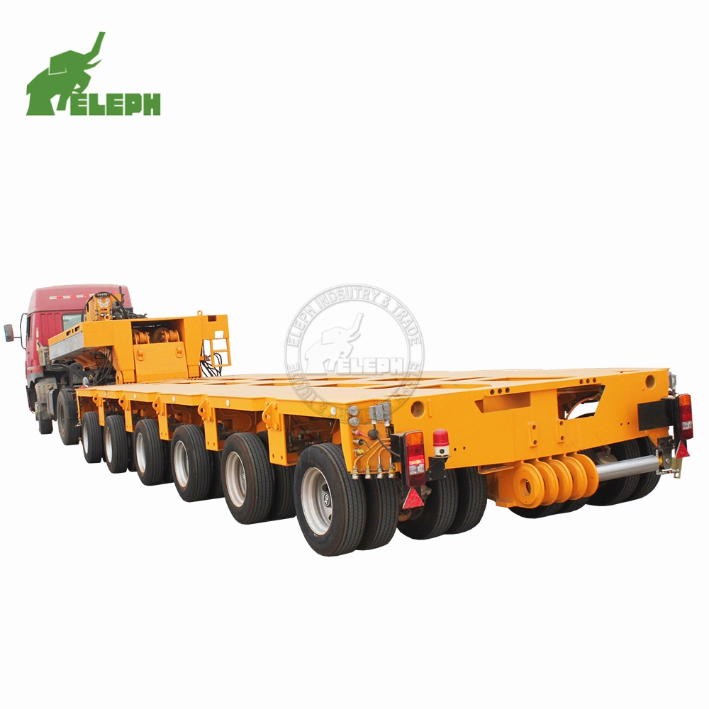 Heavy Duty Equipment Spmt Hydraulic Modular Semi Gooseneck Power Station Truck Trailer