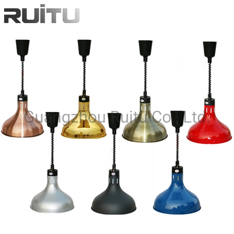 High-End Telescopic Chandelier Hanging Warm Food Lamp Buffet Lifting Food Heat Preservation Cafeteria Catering Buffet Pizza Food Warmer Heating Lamp