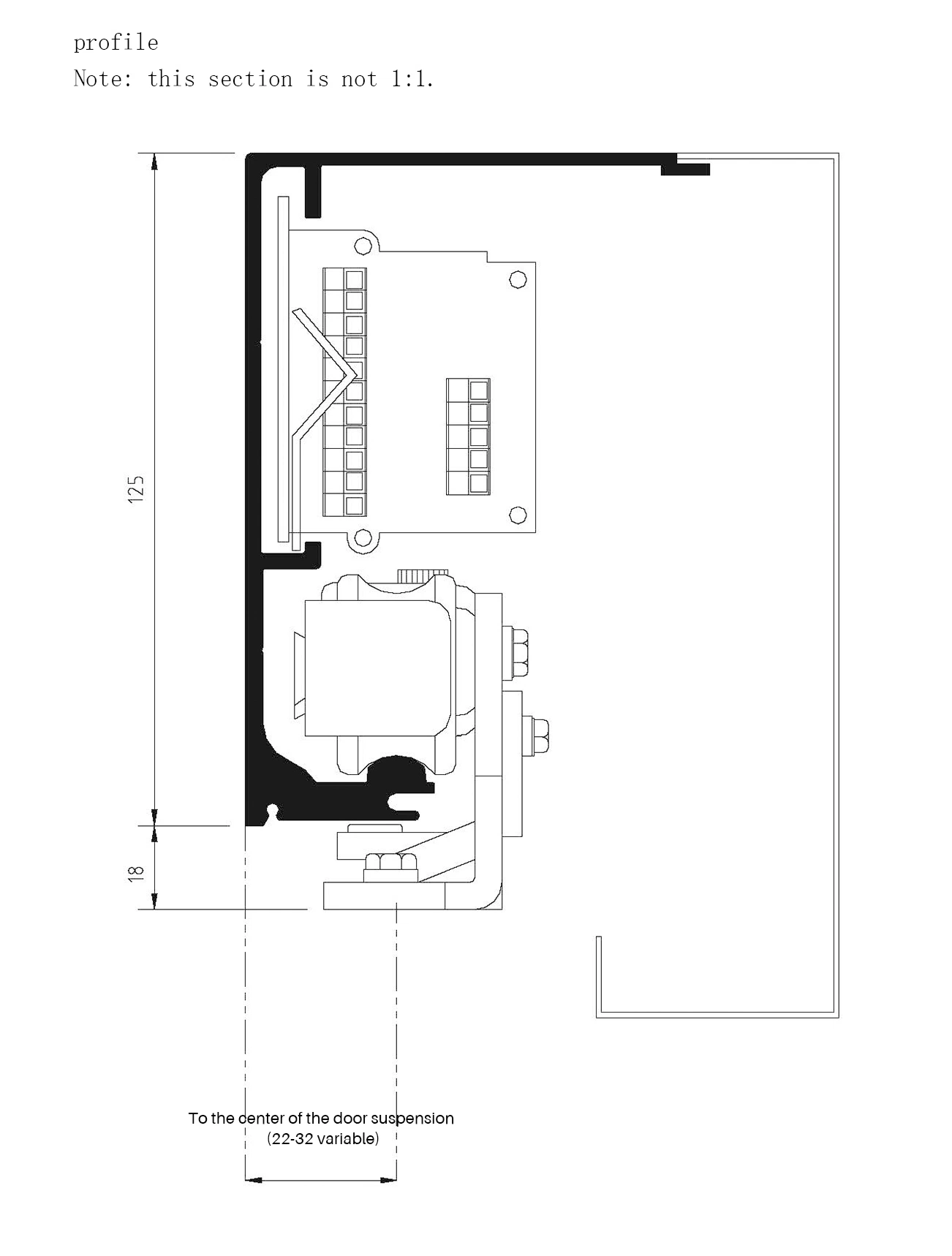 Aluminium Profiles Automatic Door Automatic Sliding Door System (DSL-125B)