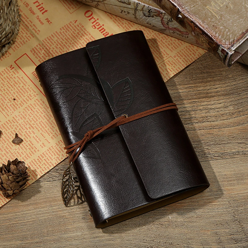 Leather Classic PU Diary Travel Journals for Office Stationery