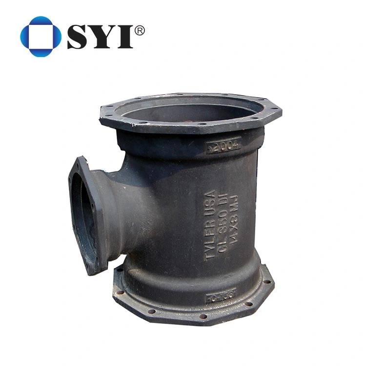 Syi Ductile Iron Bolted Gland 90 Degree Mechanical Joint Bend Pipe Fitting K Type