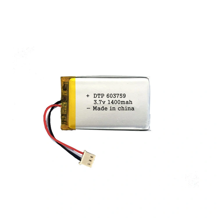 Un38.3/MSDS/Kc Certification 603759 3.7V 1500mAh Li Polymer Battery for Smart Watch