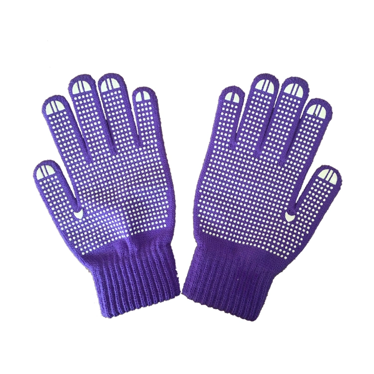 Good Quality Pantone Color Acrylic Polyester Warm Non-Slip Labor Gloves