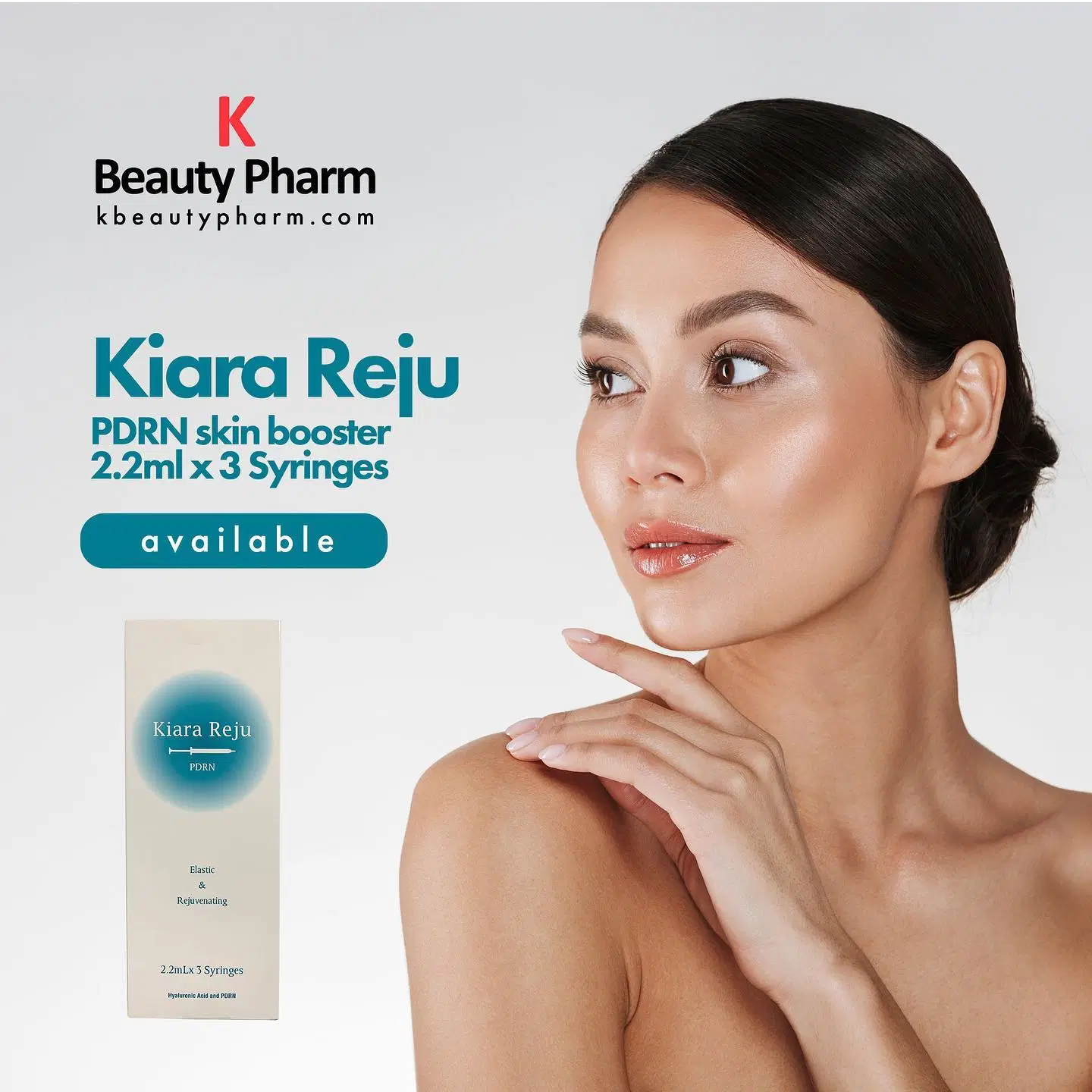 Korea Home / Injections / Biorevitalisants / [Kiara Reju] Elastic & Rejuvenating Pdrn Hyaluronic Acid + Pdrn (Set) Elasty Lumi Eyes Eptq Repleng Sardenya