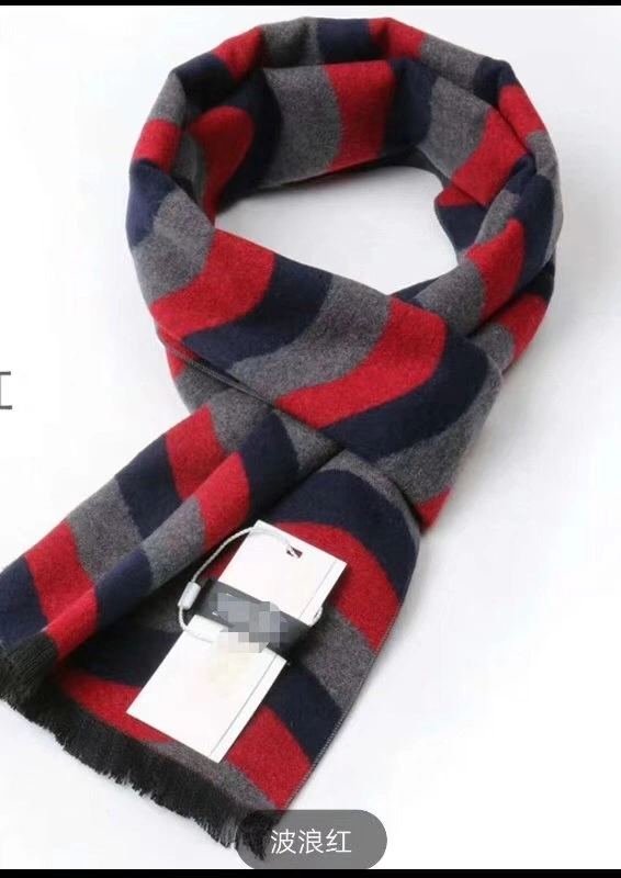 Classic Style Men's Silk/Viscose Woven Plaid Scarf