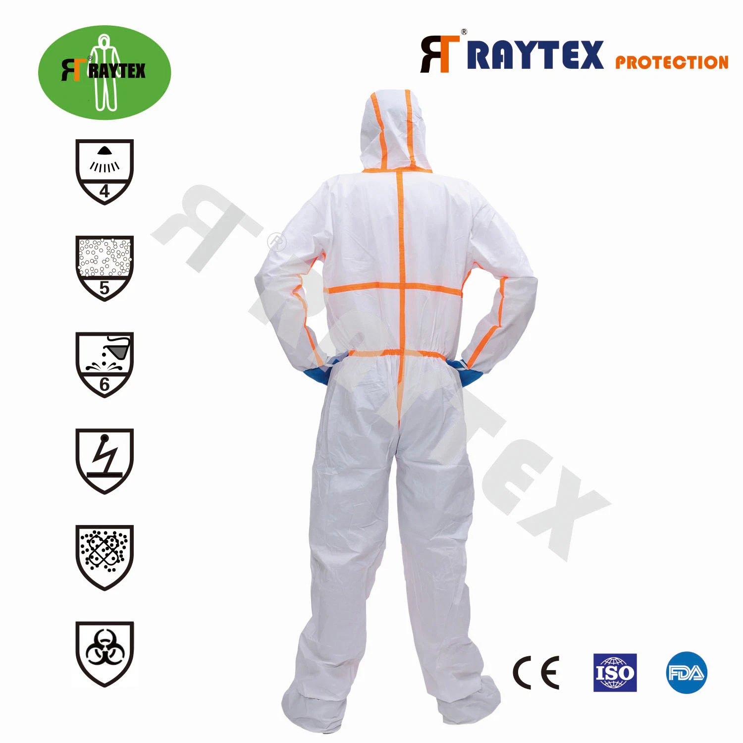 Одноразовые CE/FDA изоляции защиту Coverall защитную одежду защитную одежду