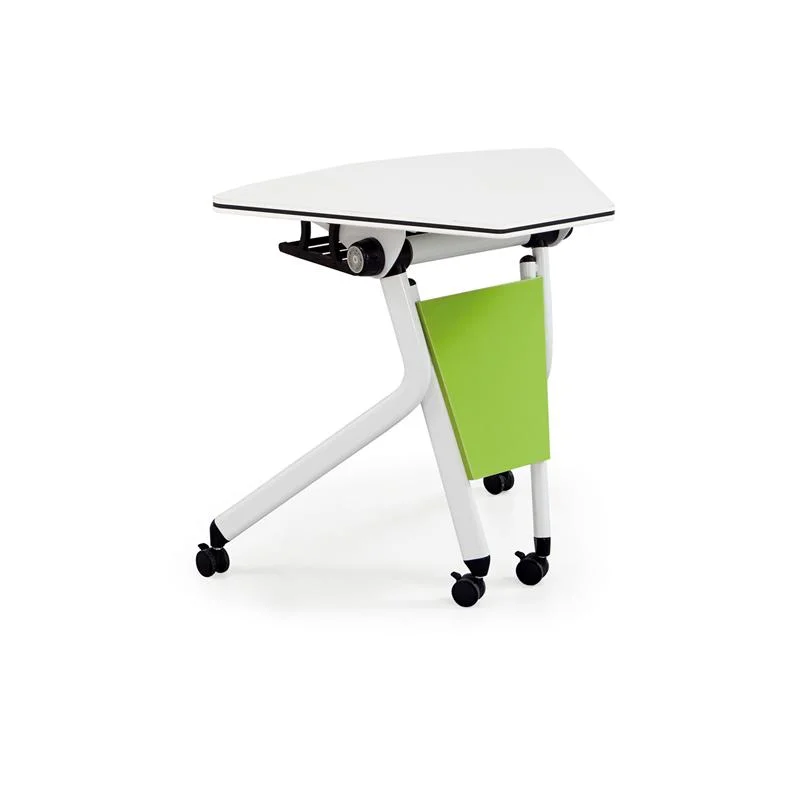 Stackable Standing Movable Folding Sector Shape Laptop Computer Study Office Table Training Desk