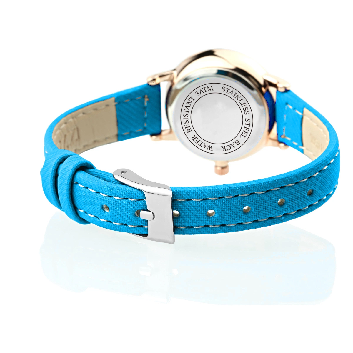 Custom Student Wrist Watch Kids Wristwatch with PU Leather Strap