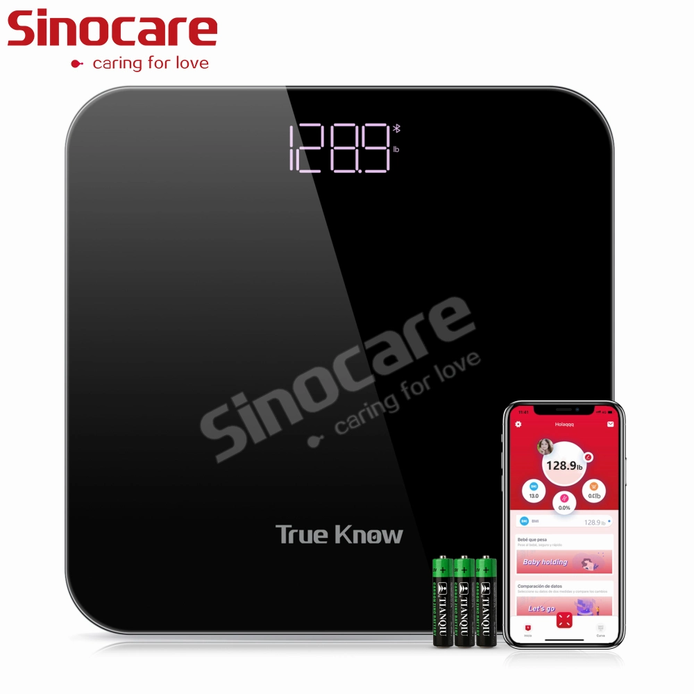 Sinocare Bathroom Scale Body Weighting Household Scale Digital Body Scale Battery Power