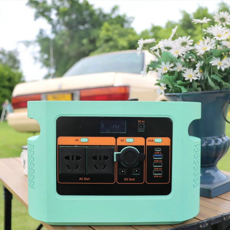 2022 New Mobile Powerstation Camping 500W 500wh 110V 220V Solar Charging AC/DC/USB/Type-C/Wireless Charging Output