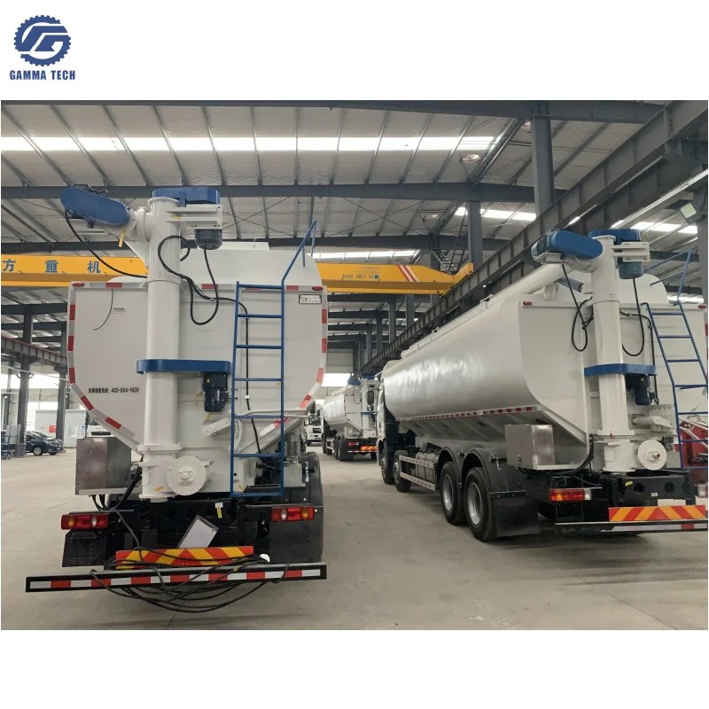 Manufacturer of Large Capacity Feed Bulk Tank Trailes Including Auger Conveyor