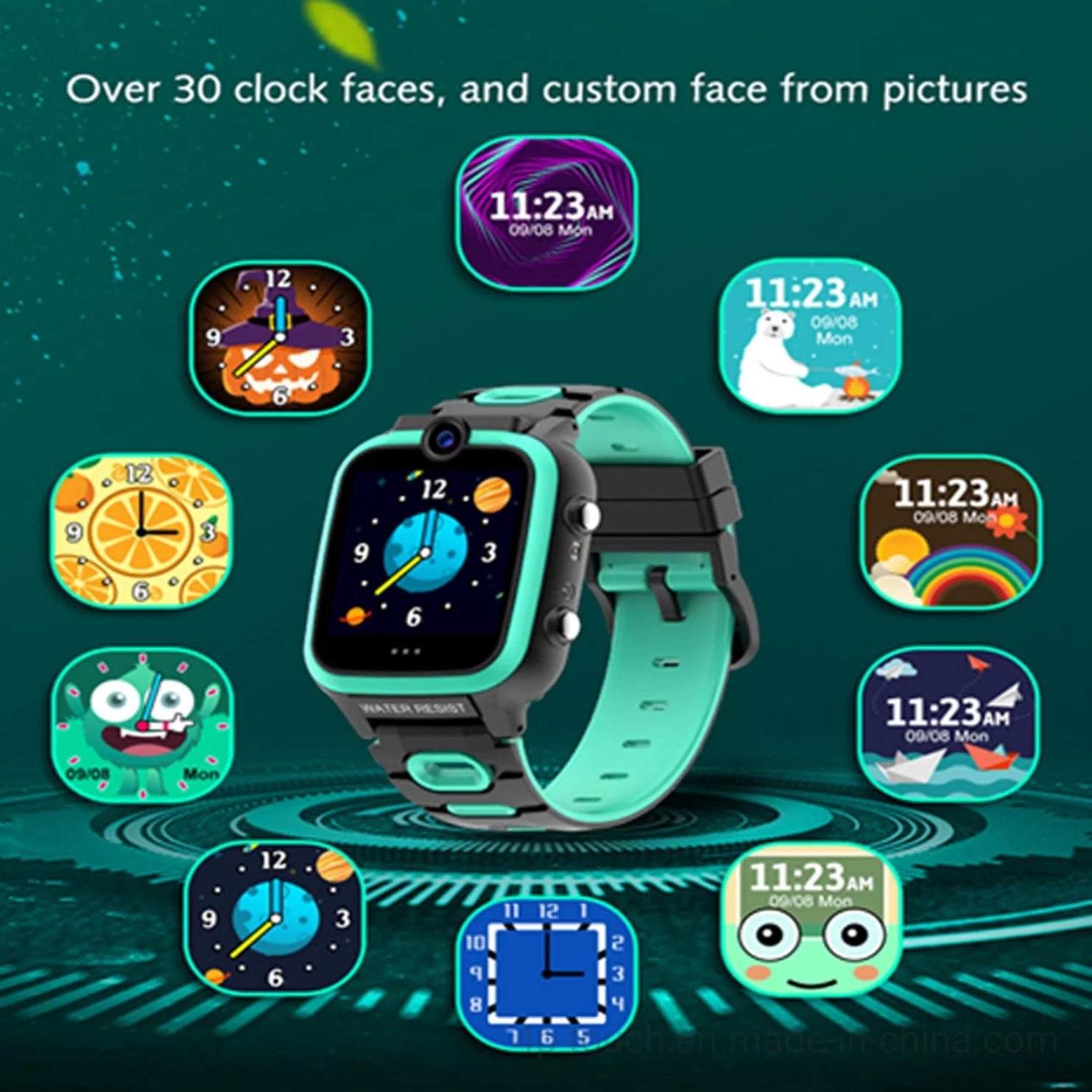 Wholesale/Supplier Splash Waterproof Colorful Touch Screen MP3 Camera Children Kids Game Smart Watch with dual camera for Students D23