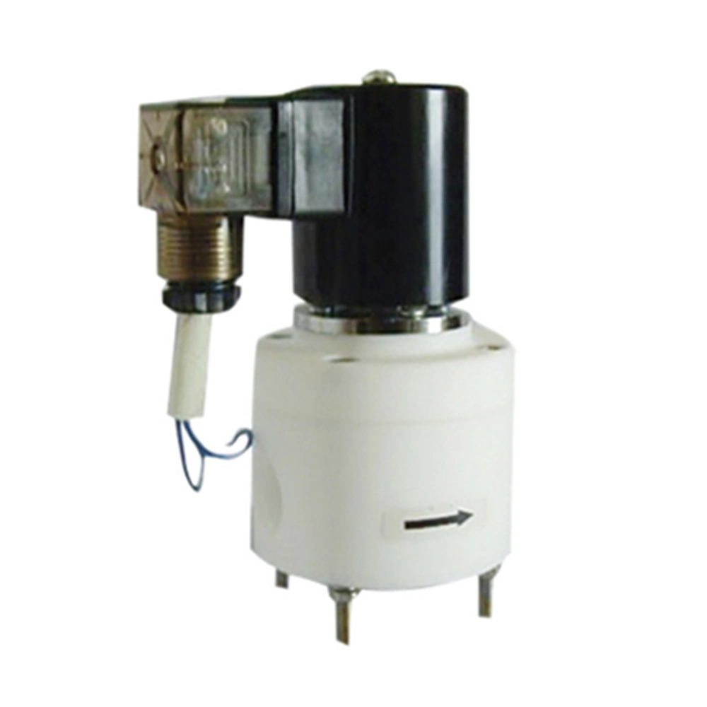 Zcf Series Dn15~50 PTFE Material Thread Connection Aggressive Fluid Nitrogen Solenoid Valve