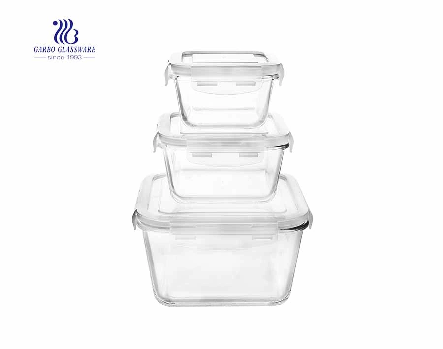 Original Factory Price Oven Safe Rectangle/Square/Round Oven Safe Glass Food Container Set