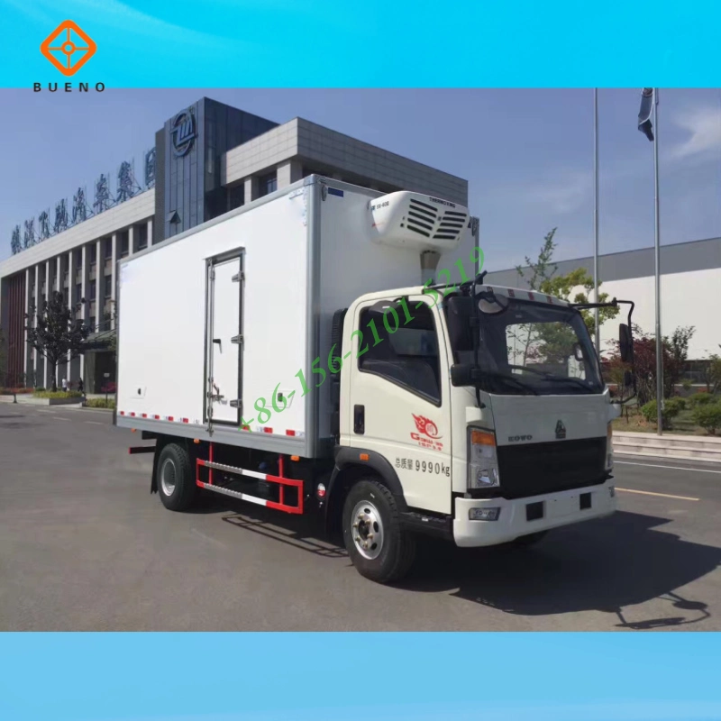 Sinotruk HOWO Fresh Meat Fish Thermo King Euro4 LHD Refrigerated Refrigerator Freezer Box Truck