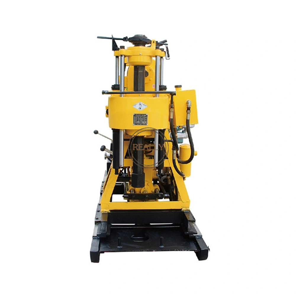 Hydraulic Mine Well Drilling Rig Hard Rocks Gravel Solid Land Water Well Mine Drilling Machine Mobile Portable Digging Rig Machine