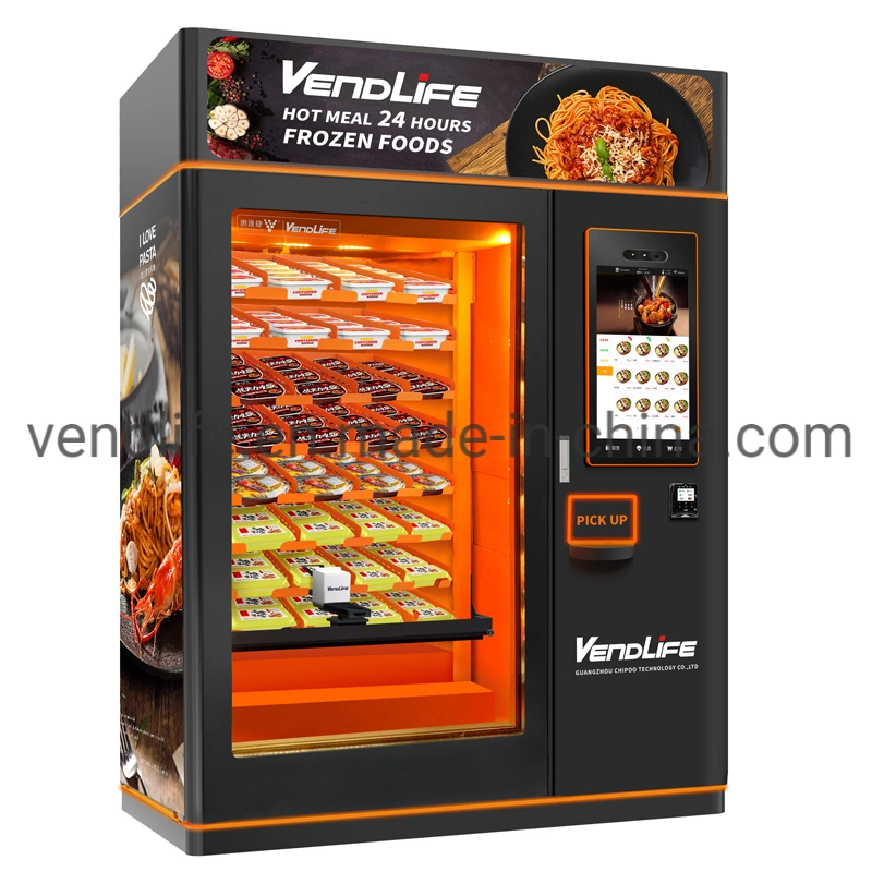 Automatic Equipment Frozen Food Vending Machines Japanese with Card Reader Payment NFC Payment Banknote