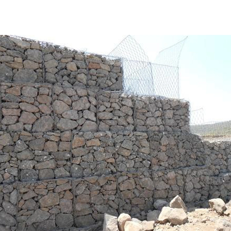 Box Gabion galvanizado valla de malla de alambre de acero soldado Muro muro del jardín Gabion cesta