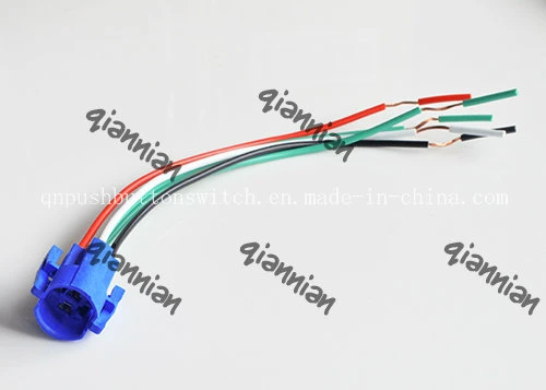 16mm Push Button Switch Auto Connector Plug with Wire