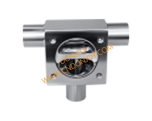 Sanitary Three Way T Port Diaphragm Valve Welding Connection Double Gasket