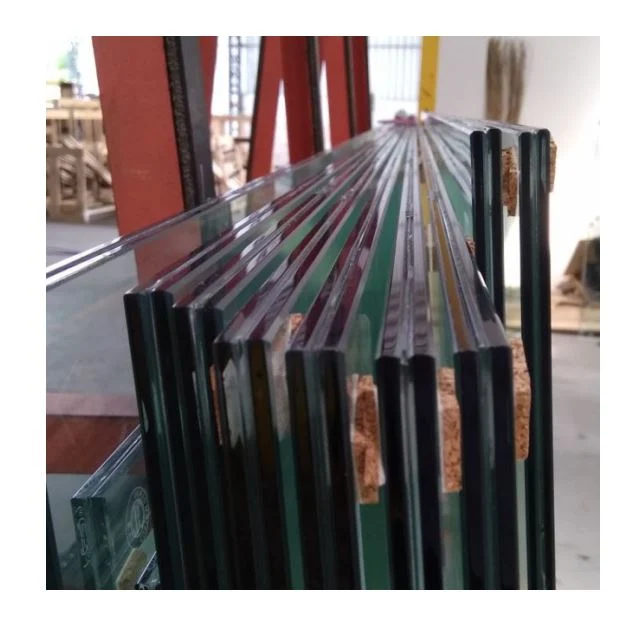 Tempered Laminated Glass with Straight Polished Edges for Exterior Building Glass