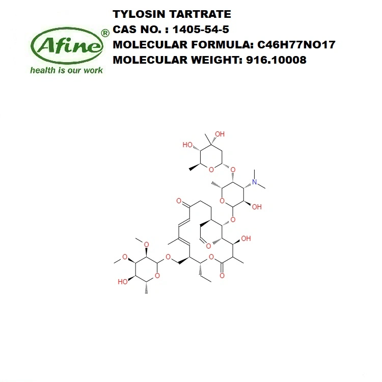 CAS 1405-54-5 Tylosin Tartrate / Tyrosine [Antibiotic] / Tylosin Tartra / Tylosin Tartrate Salt / Tylosine Tartrate