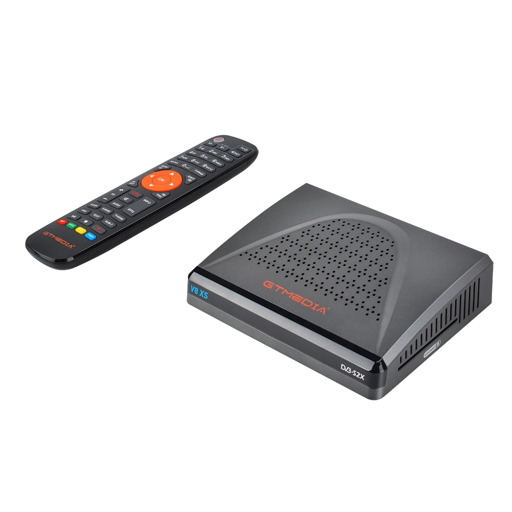 Gtmedia V8xs Satellite TV Receiver with 2 Years Iks for South America No Monthly Fee Support DVB-S/S2/S2X Card Ca