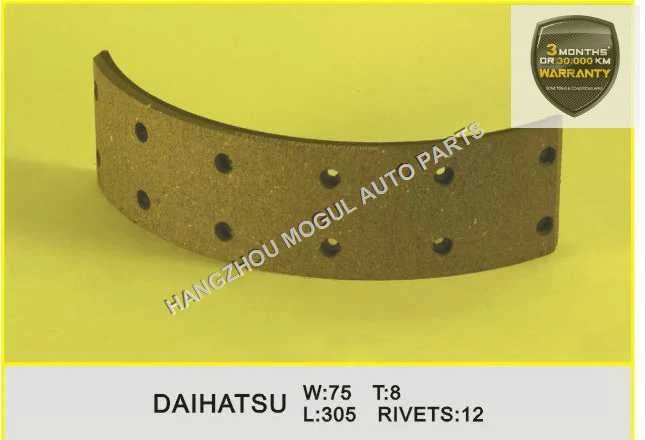 Hot Sale Brake Lining for Japanese Truck (DAIHATSU-75)