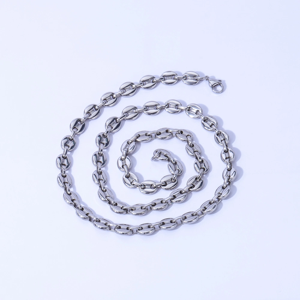 Cadeia de ligação Pignose fabricada em colar em aço inoxidável