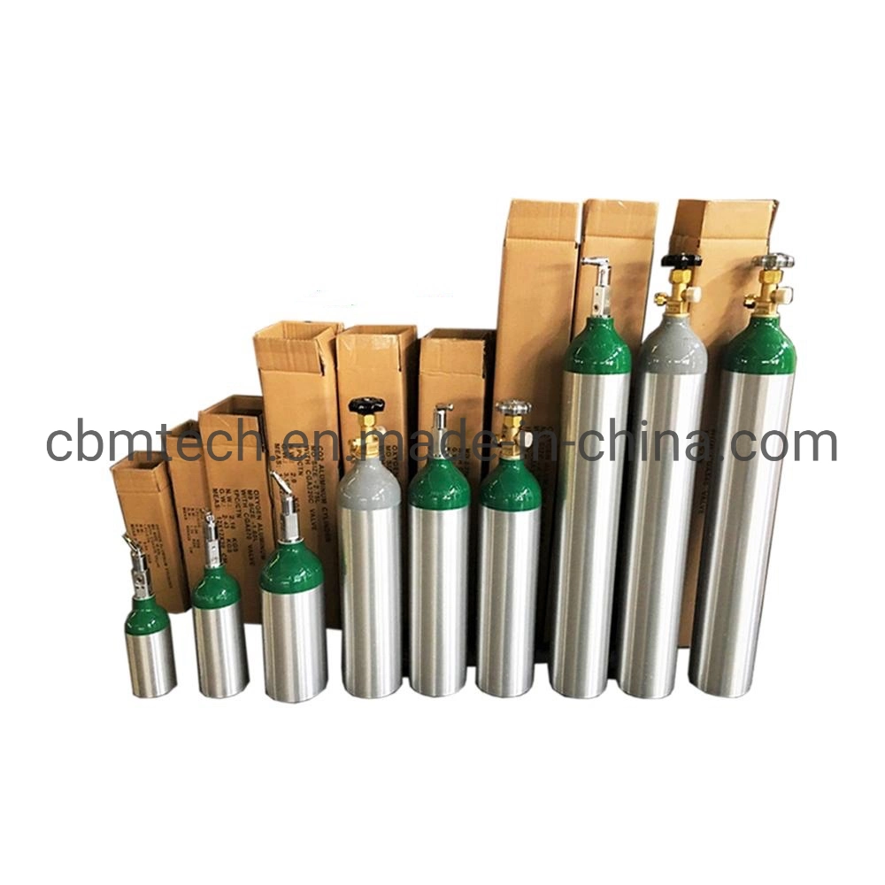 Medical/Industrial Aluminum Oxygen Gas Cylinders 10L
