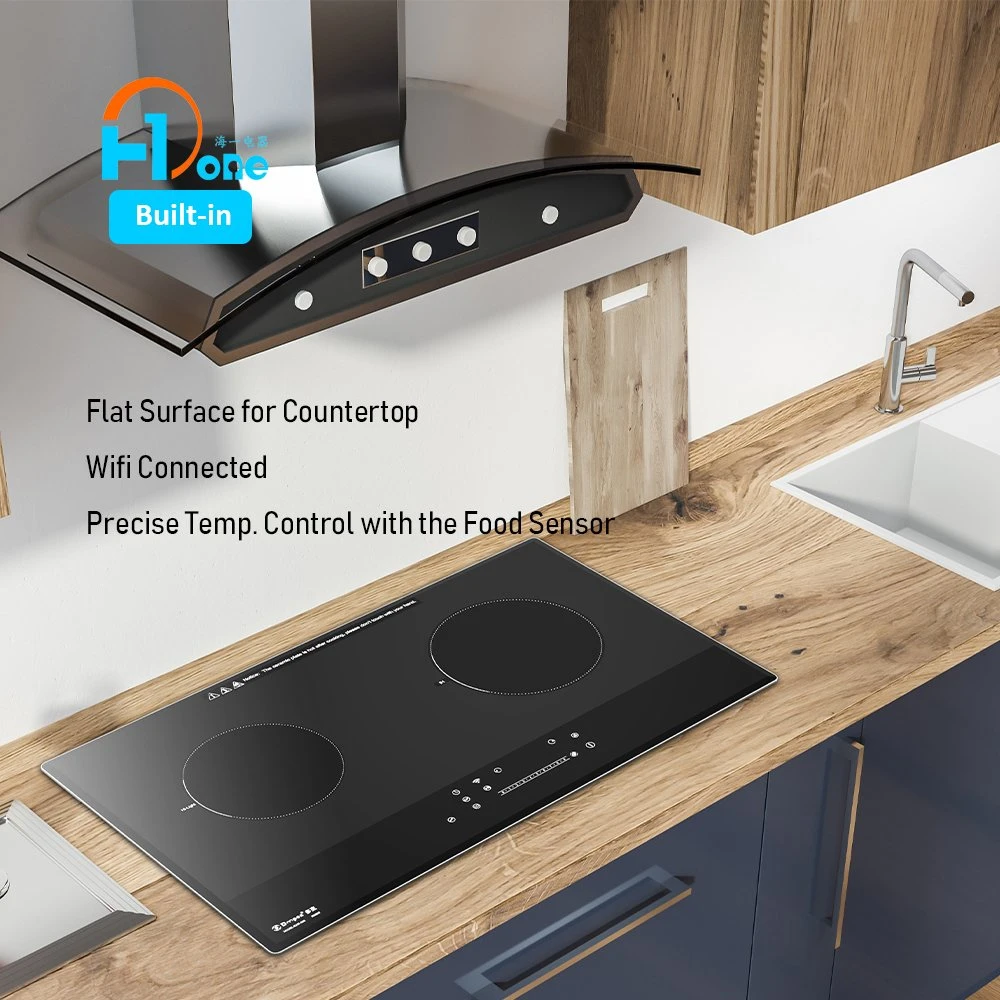 Modern Black Glass Induction Ceramic Dual Intelligent Cooker with Child Lock Safety System