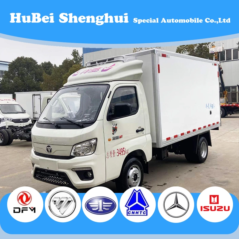 Foton Chassis Brand New 4X2 Drive Reverso Context Freezing-Plate Refrigerator Car China Factory Small Refrigerator Truck