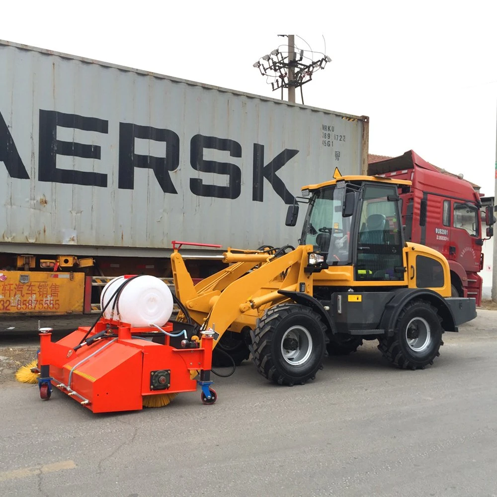 Home Garden Park Use Small Wheel Mini Loader with Hydraulic Fork/Lawn Mower/Four in One Bucket/Grass Grab Fork